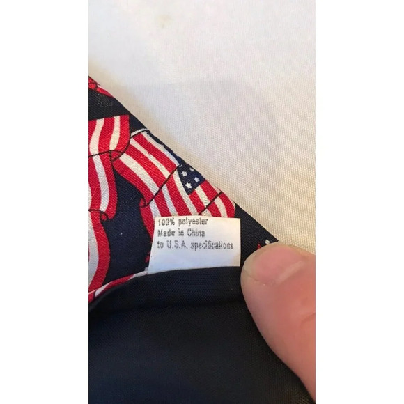 Roberto Cellini American Flag July 4th Patriotic Old Glory Classic Mens Neck Tie - Picture 4 of 4